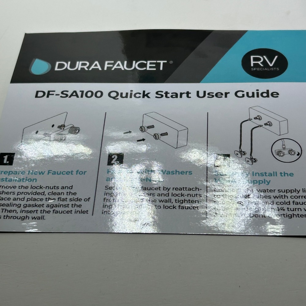Dura Faucet DF-SA100L-SN RV Shower Faucet Brushed Satin Nickel Dual Lever Valve - Picture 5 of 12